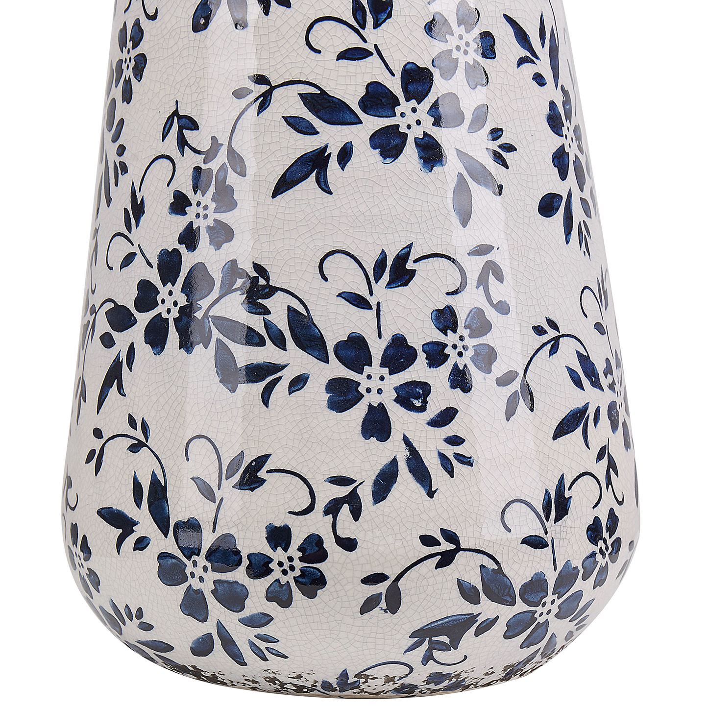 Blumenvase MARONEIA Steinzeug 20 cm Weiss