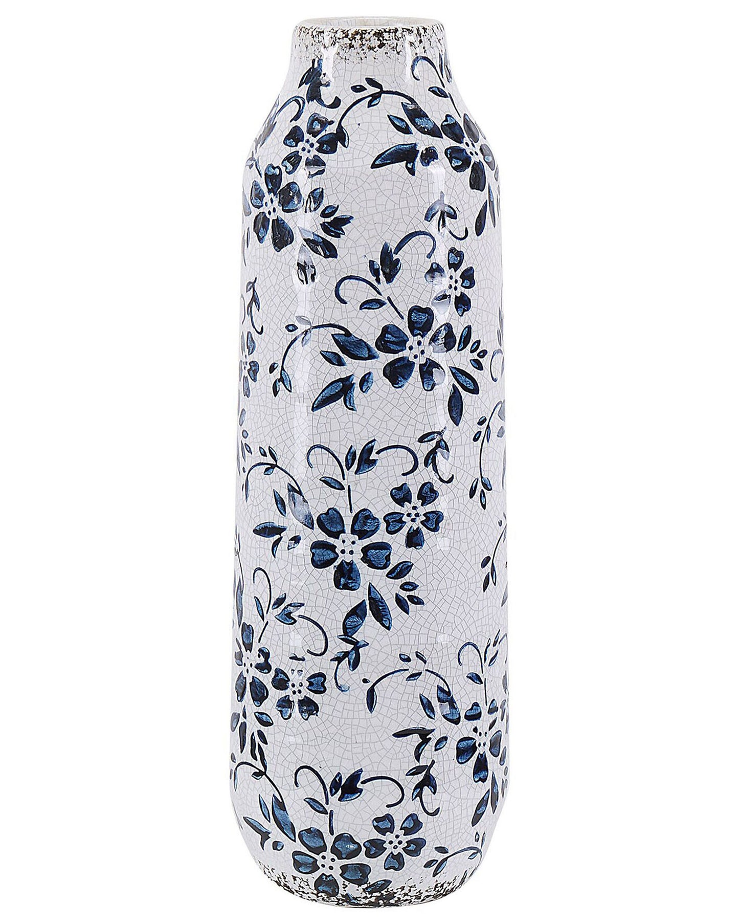 Blumenvase MULAI Steinzeug 30 cm Weiss