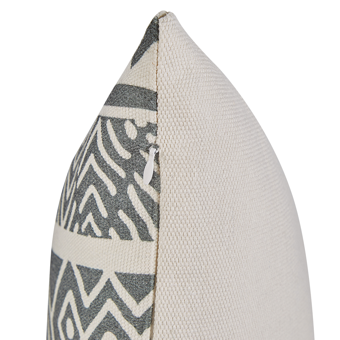 Dekokissen 2er Set LAURUS 45 x 45 cm Grau Geometrisches Muster