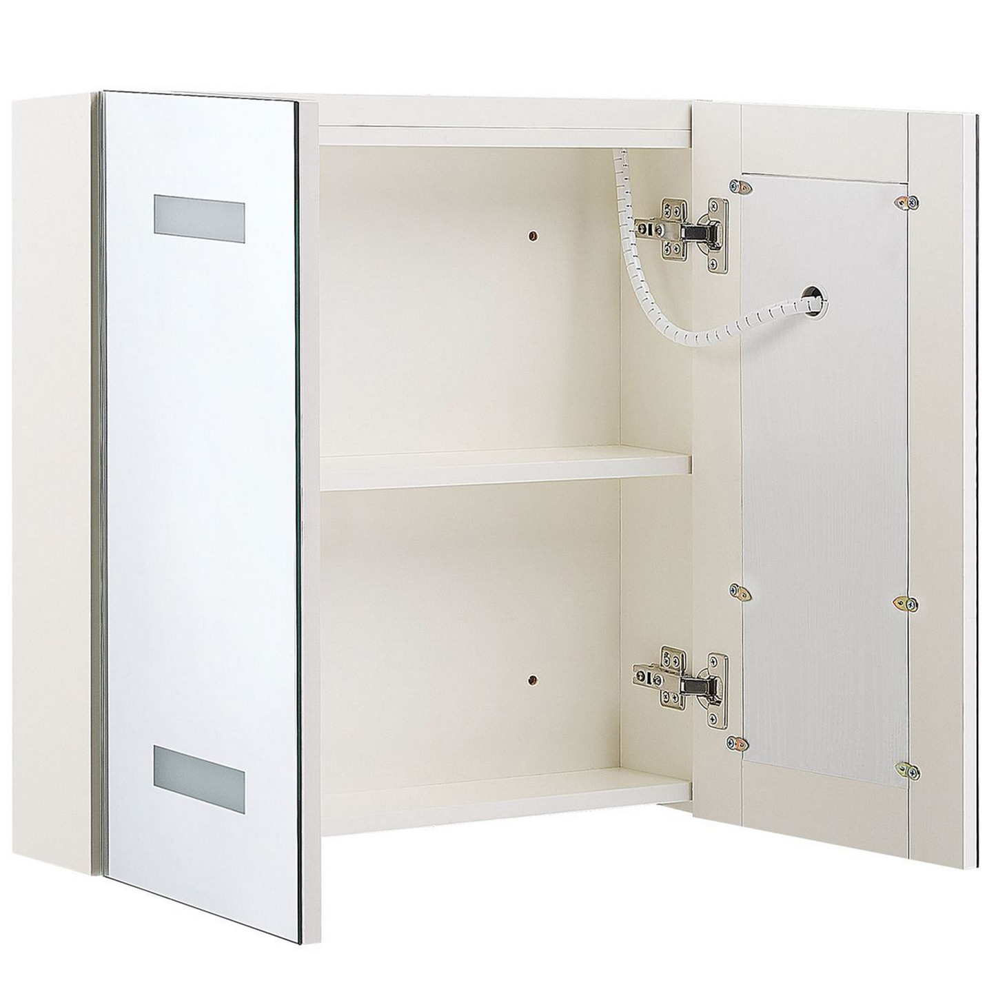 Bad-Spiegelschrank LED TALAGAPA 60 cm 60 cm Weiss