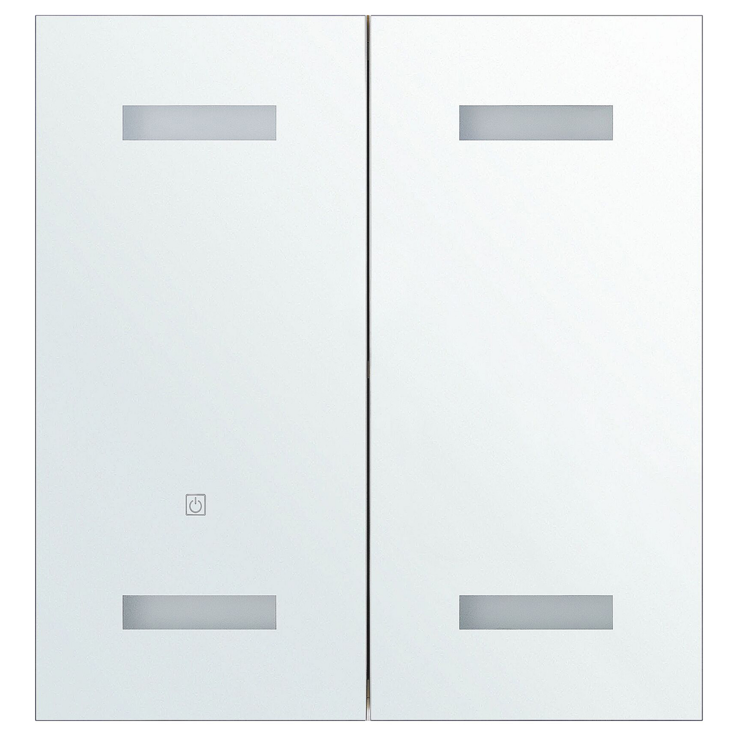 Bad-Spiegelschrank LED TALAGAPA 60 cm 60 cm Weiss