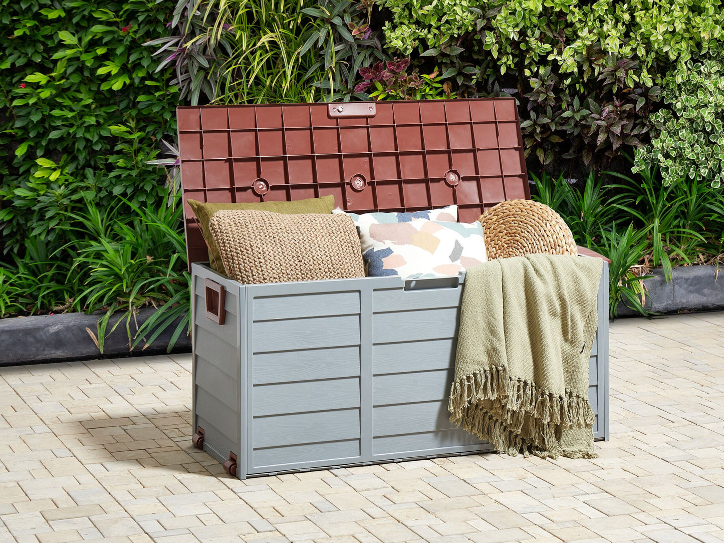 Aufbewahrungsbox LOCARNO 112 cm 50 cm Braun
