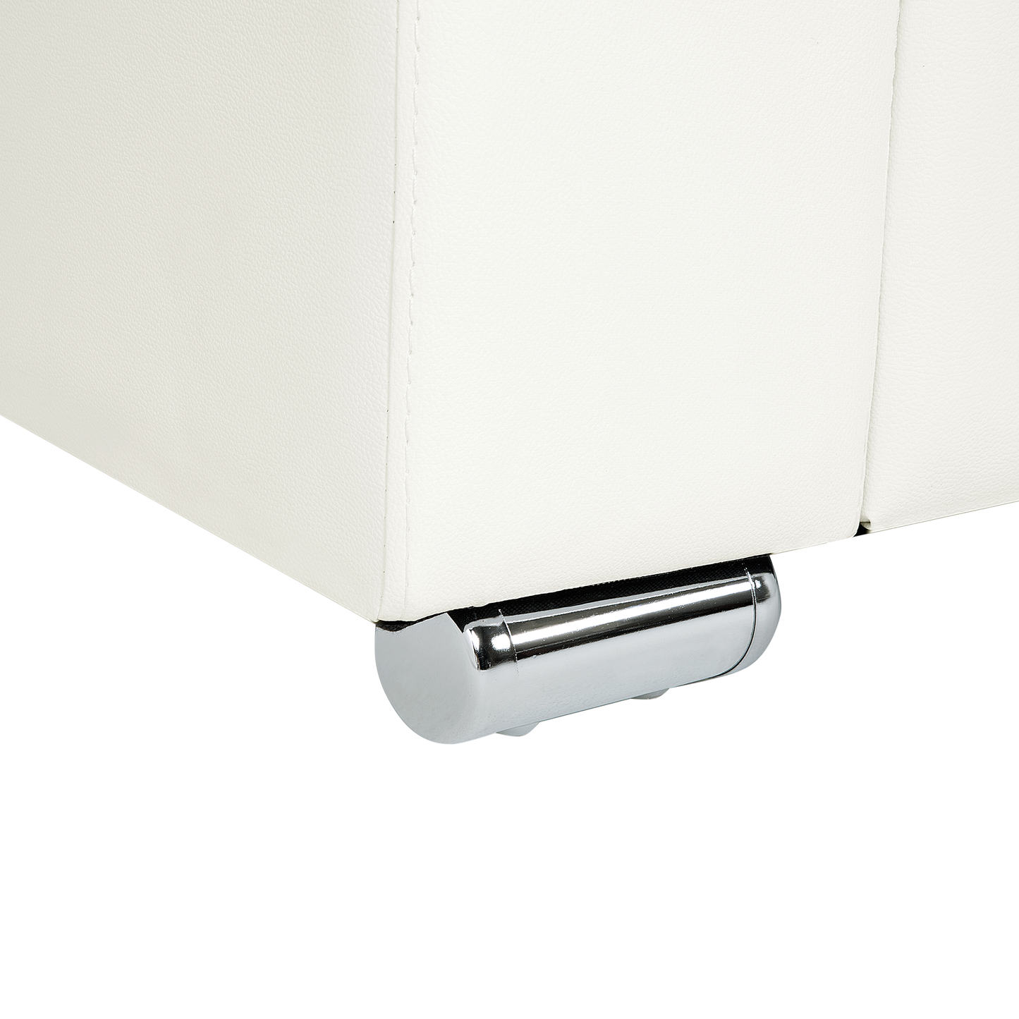 3-Sitzer Sofa Leder weiss HELSINKI