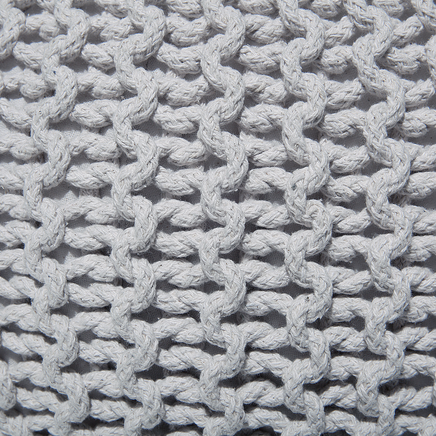 Pouf hellgrau ⌀ 40 cm CONRAD