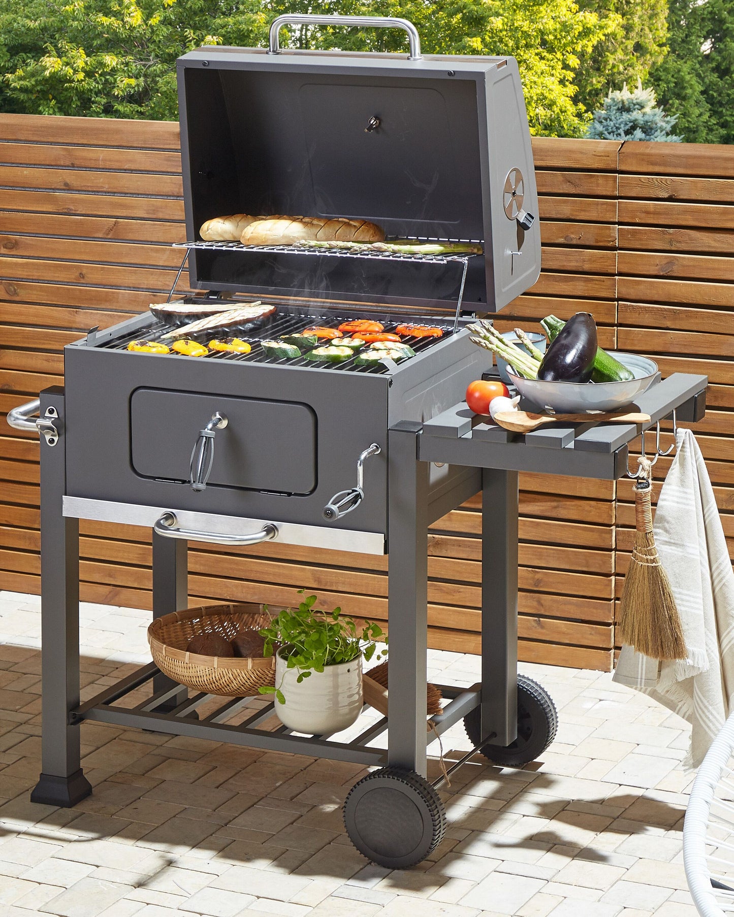 Holzkohlegrill PAVLOF Metall Schwarz