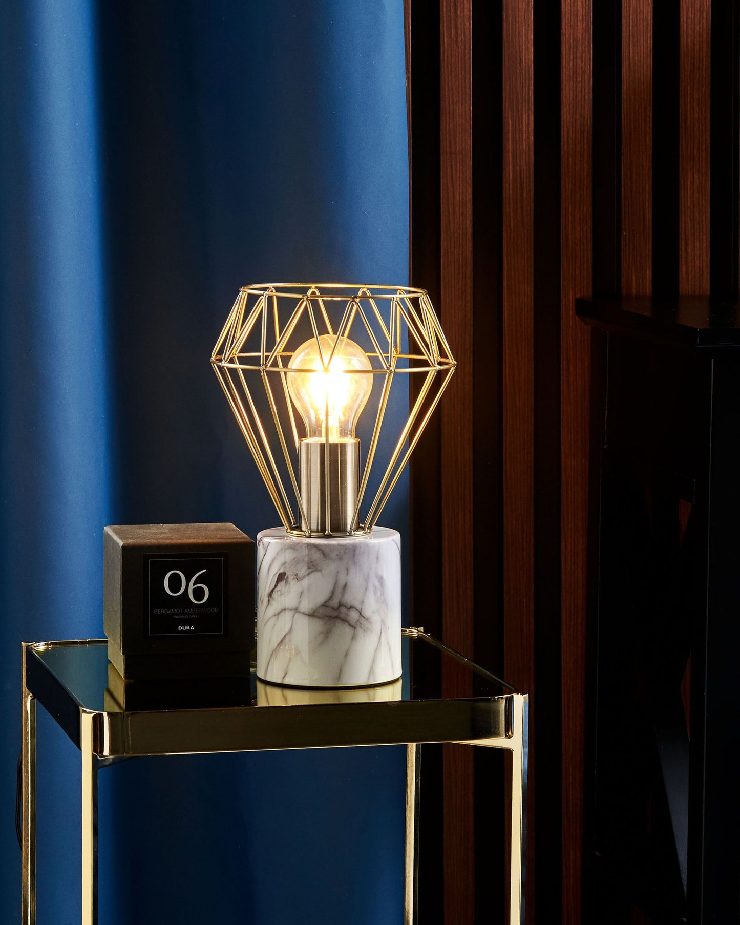 Tischleuchte MOONI Metall Messing