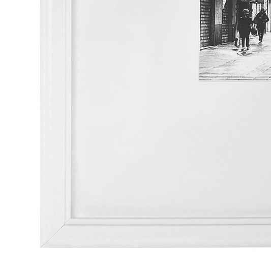 Bilderrahmen 7er Set ZINARE Stadtmotiv Weiss