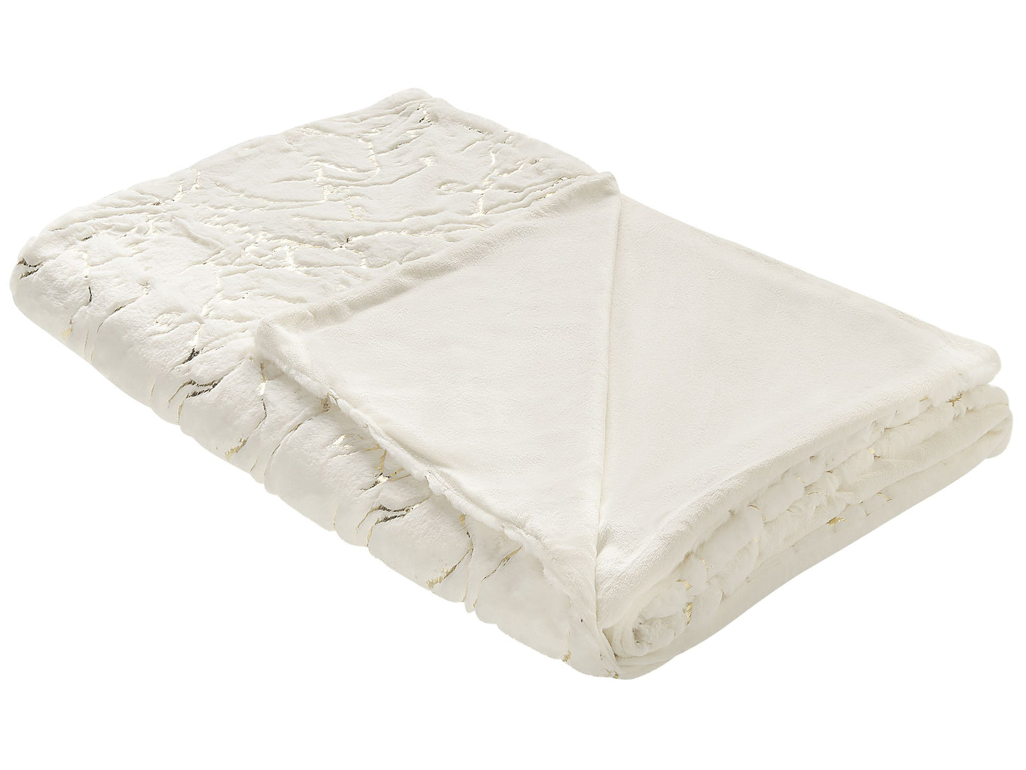 Kuscheldecke GODAVARI 130 x 180 cm Creme
