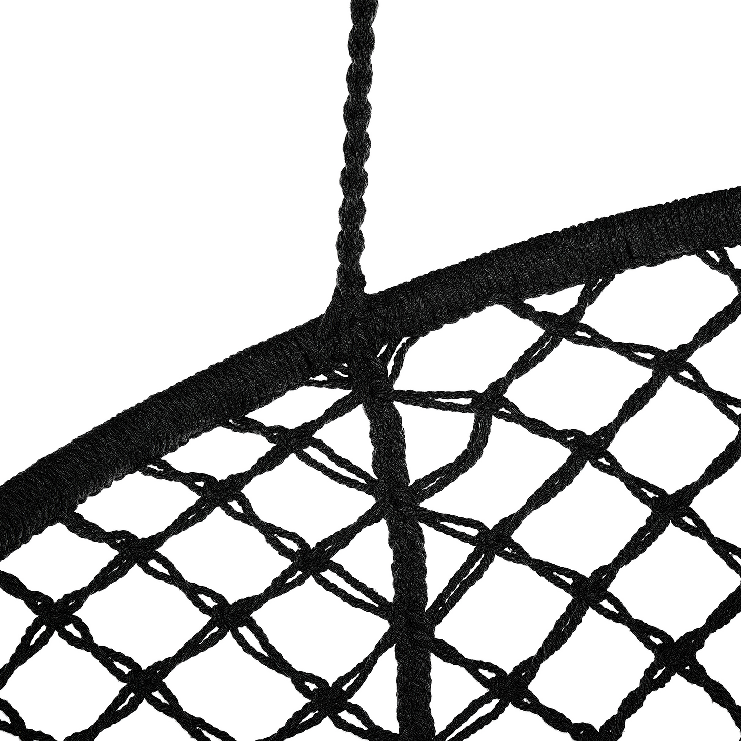 Hängesessel GABELLA Baumwolle Schwarz