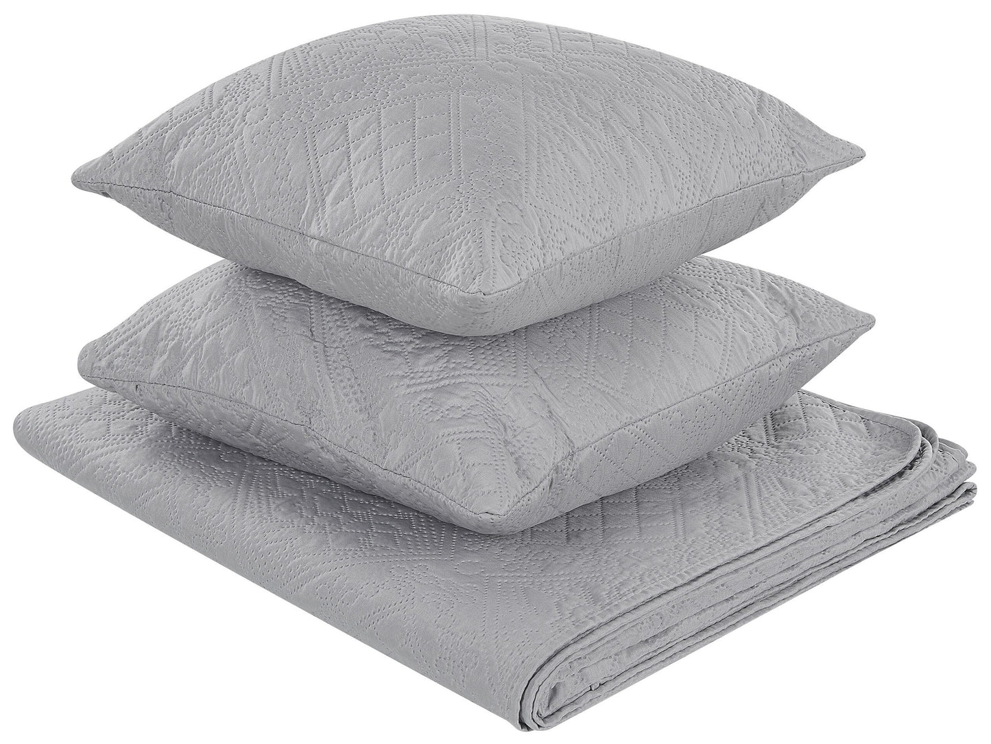 Tagesdecke mit Kissen ALAMUT 140 x 210 cm Grau