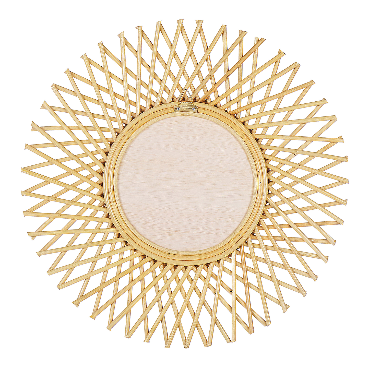 Wandspiegel TAGOLU 60 cm 60 cm Rattan Naturfarben