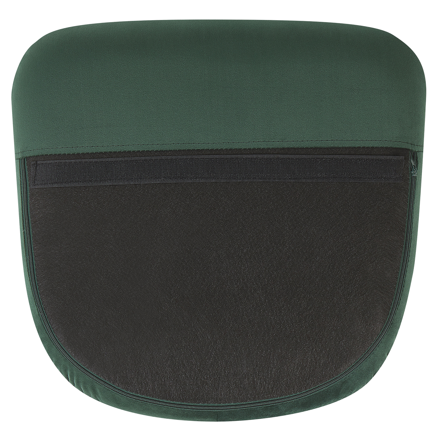 Schaukelsessel ELLAN Samtstoff Dunkelgrün