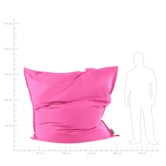 Sitzsack 600 L FUZZY 180 cm 230 cm Fuchsia