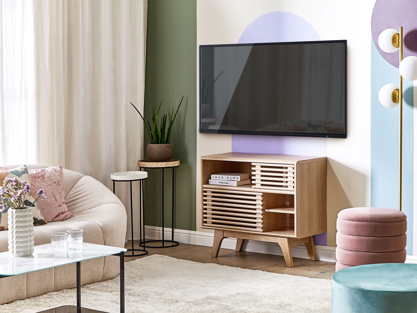 TV-Möbel CLEVELAND 69 cm Hellbraun