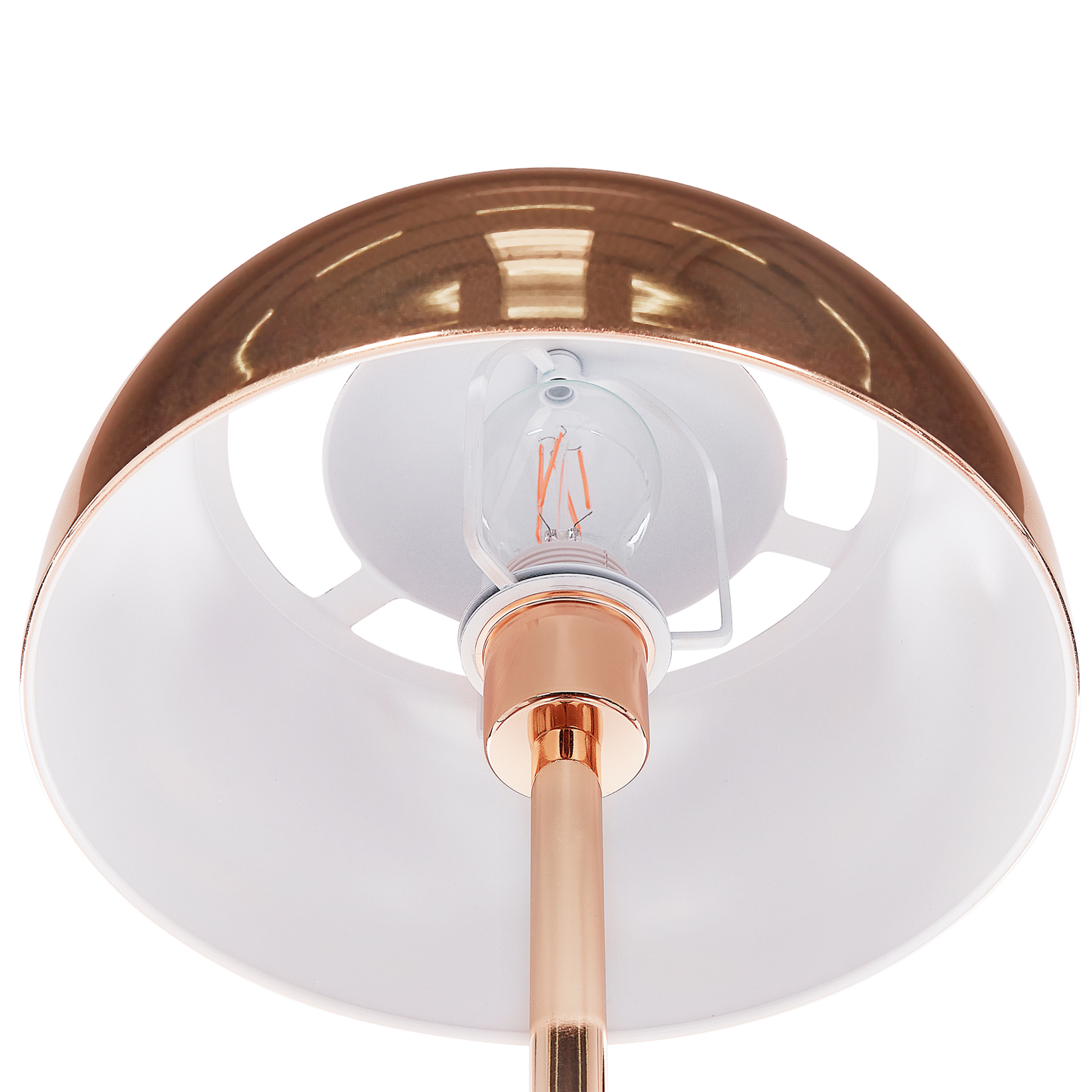 Stehlampe Metall kupferfarben glänzend 148 cm rund SENETTE