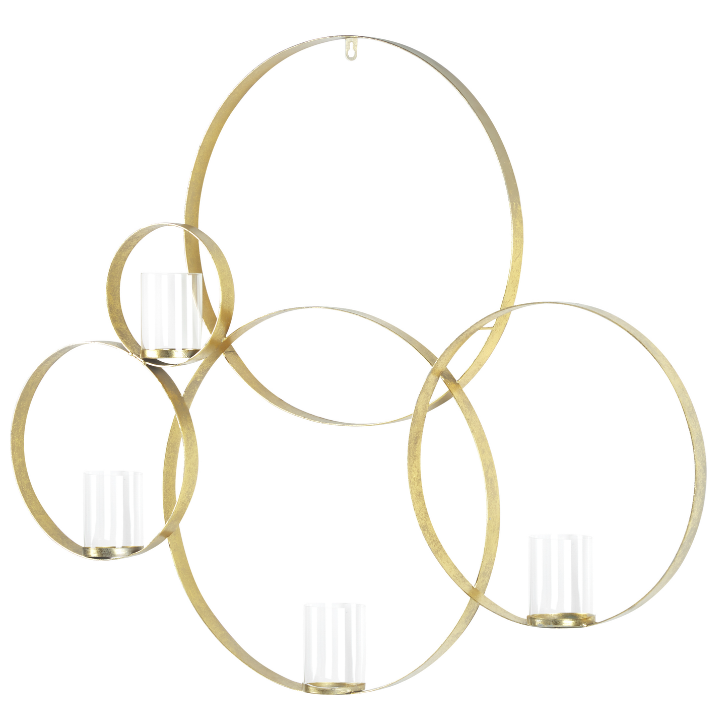 Wandkerzenhalter BURU Metall 80 cm Gold