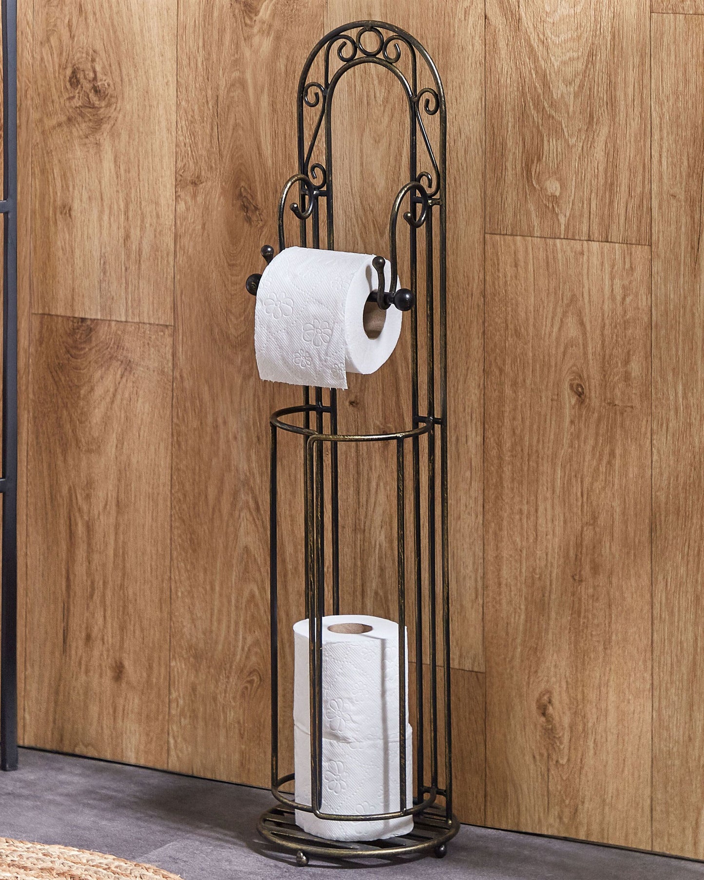 Toilettenpapierhalter TEMUCO Metall Schwarz