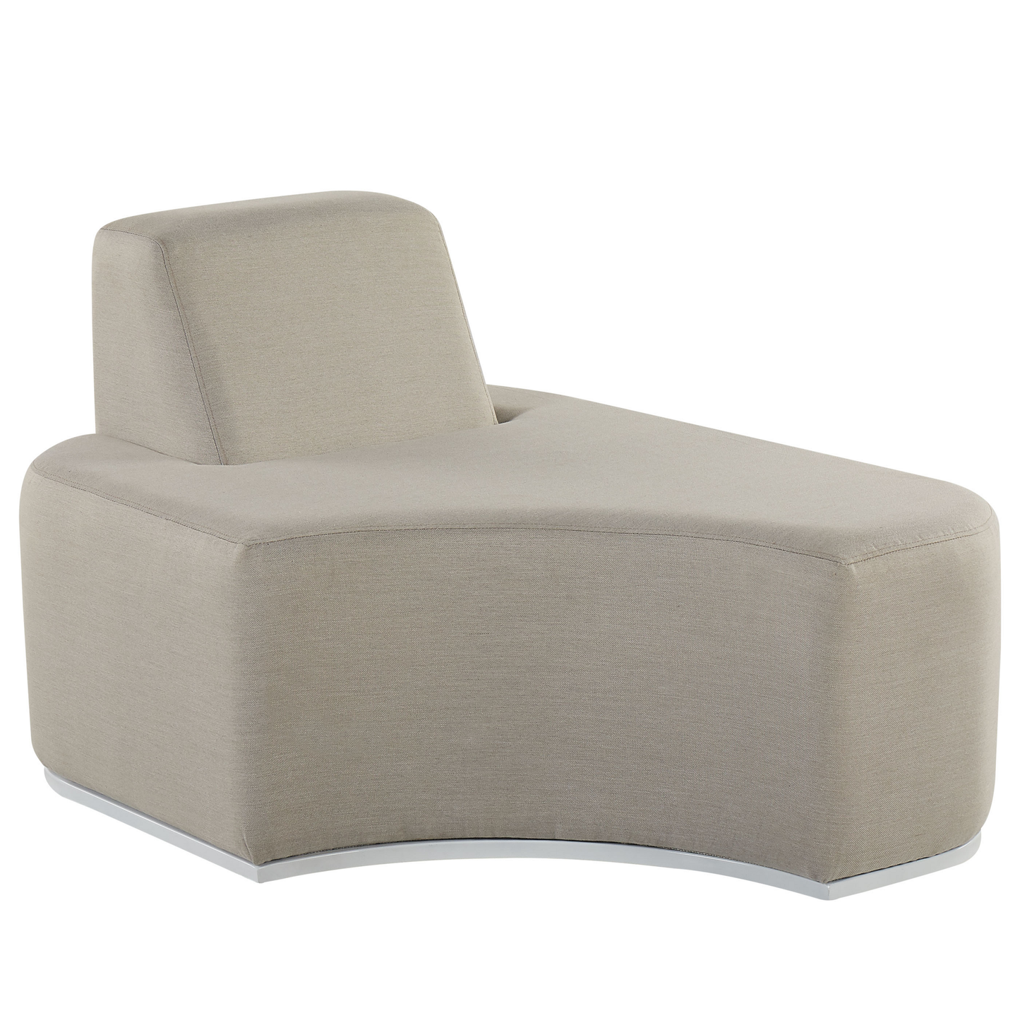 Lounge Set mit Tisch 2-Sitzer FABRO modular Hellgrau