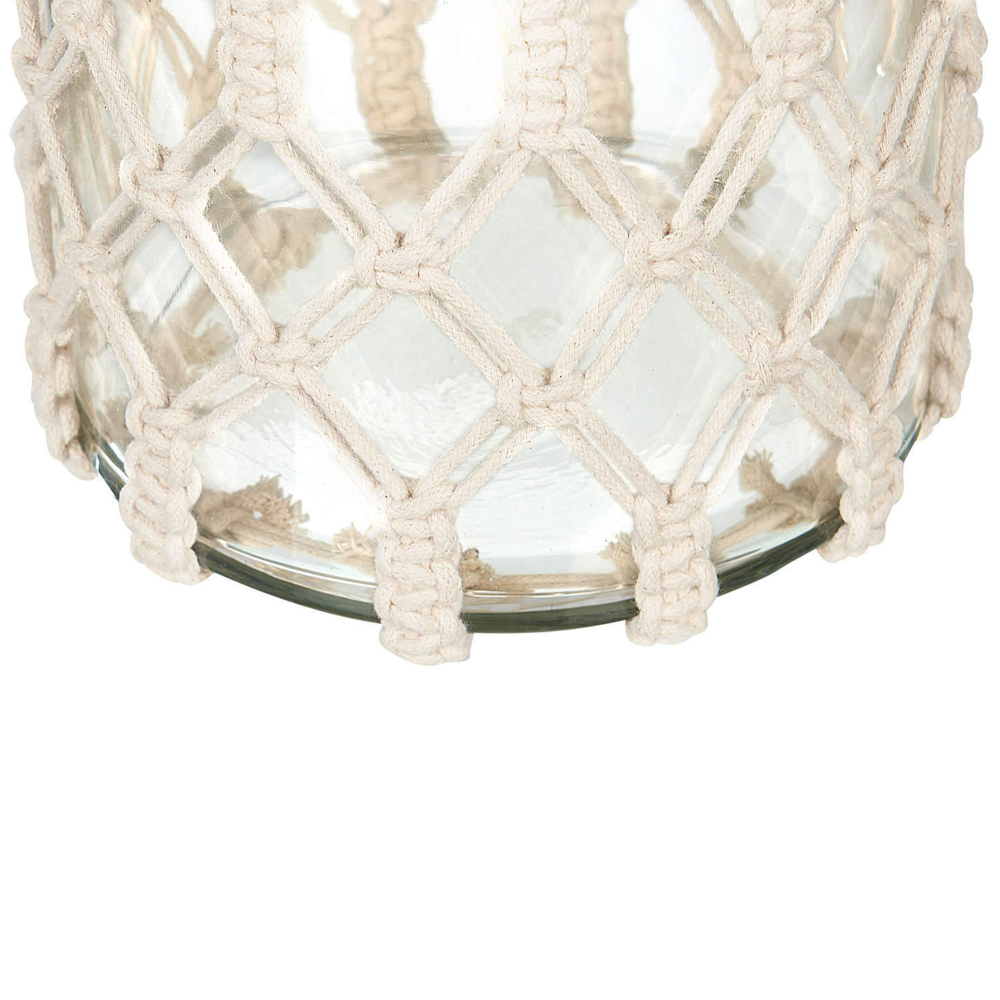 Laterne JALEBI Stoff 31 cm Cremeweiss