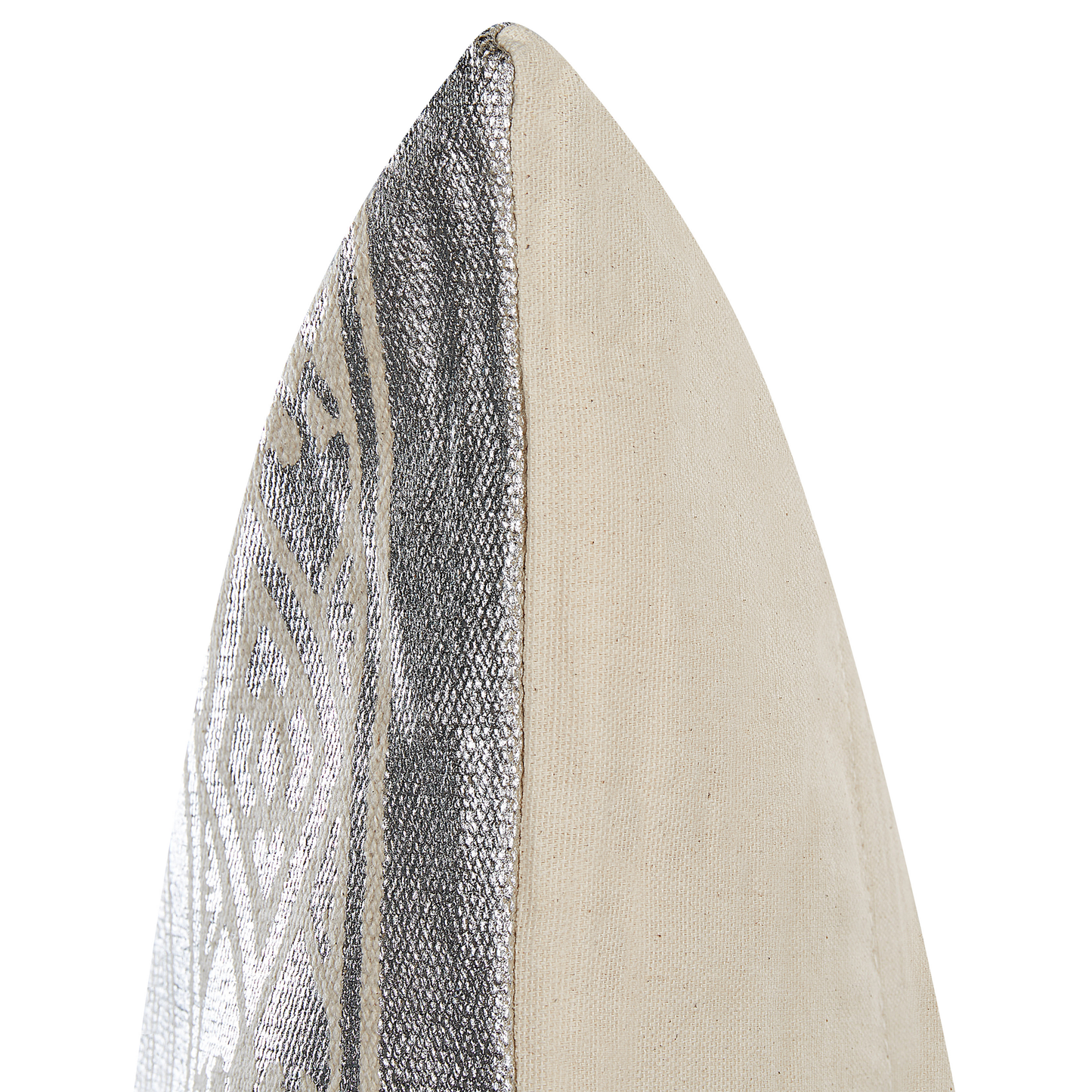 Dekokissen OUJDA Baumwolle 50 x 50 cm Silber Geometrisches Muster