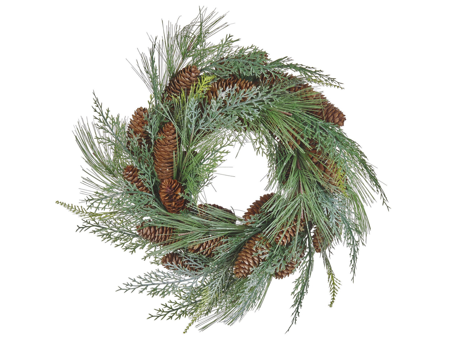 Dekokranz grün mit Zapfen ⌀ 34 cm ASTURIA