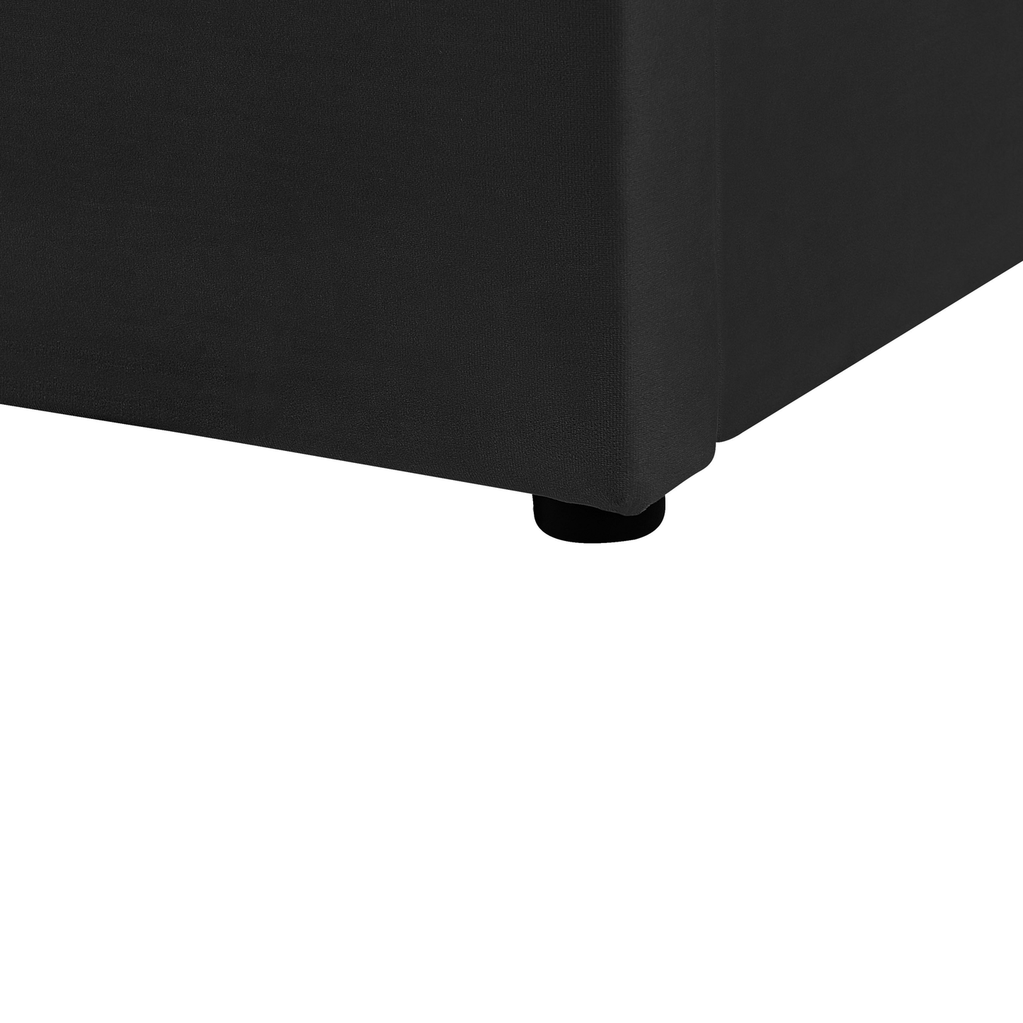 Bett mit Stauraum Samtstoff LUBBON 180 x 200 cm Schwarz