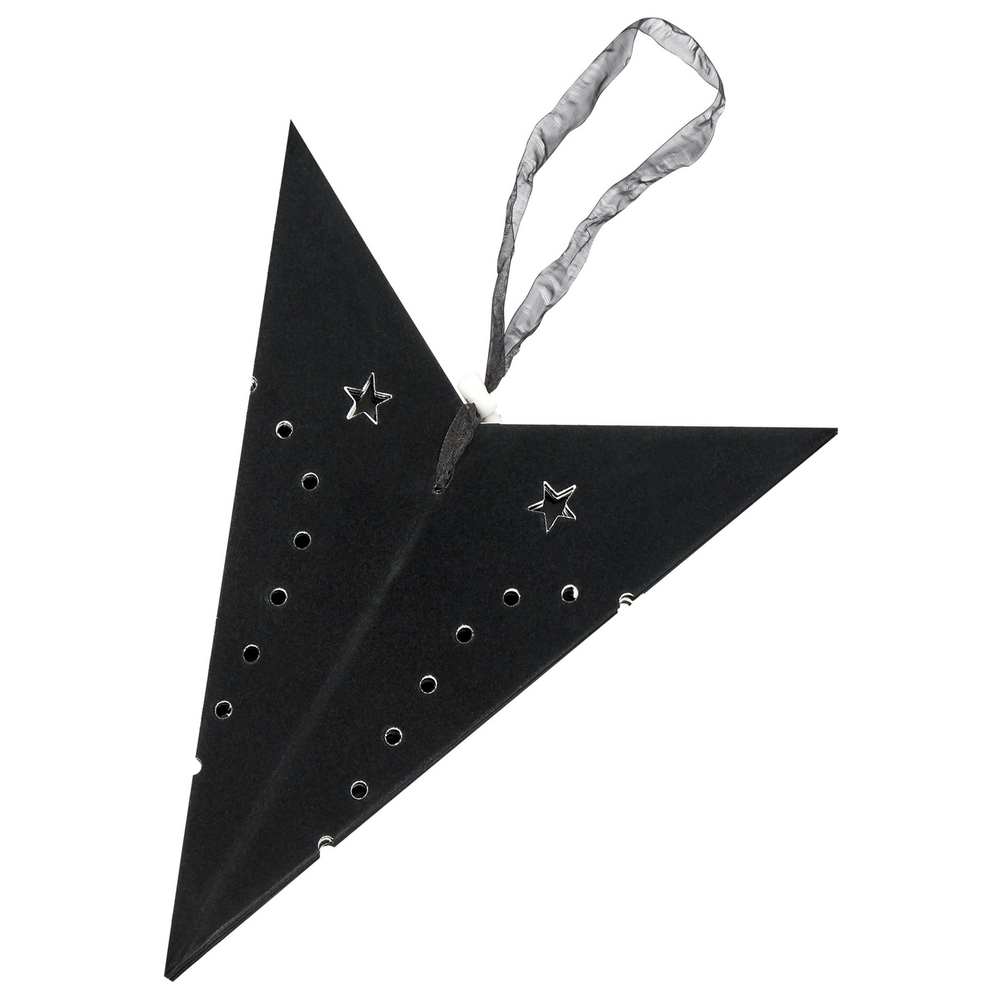 Wanddekoration 2er Set Stern MOTTI Papier 60 cm Schwarz