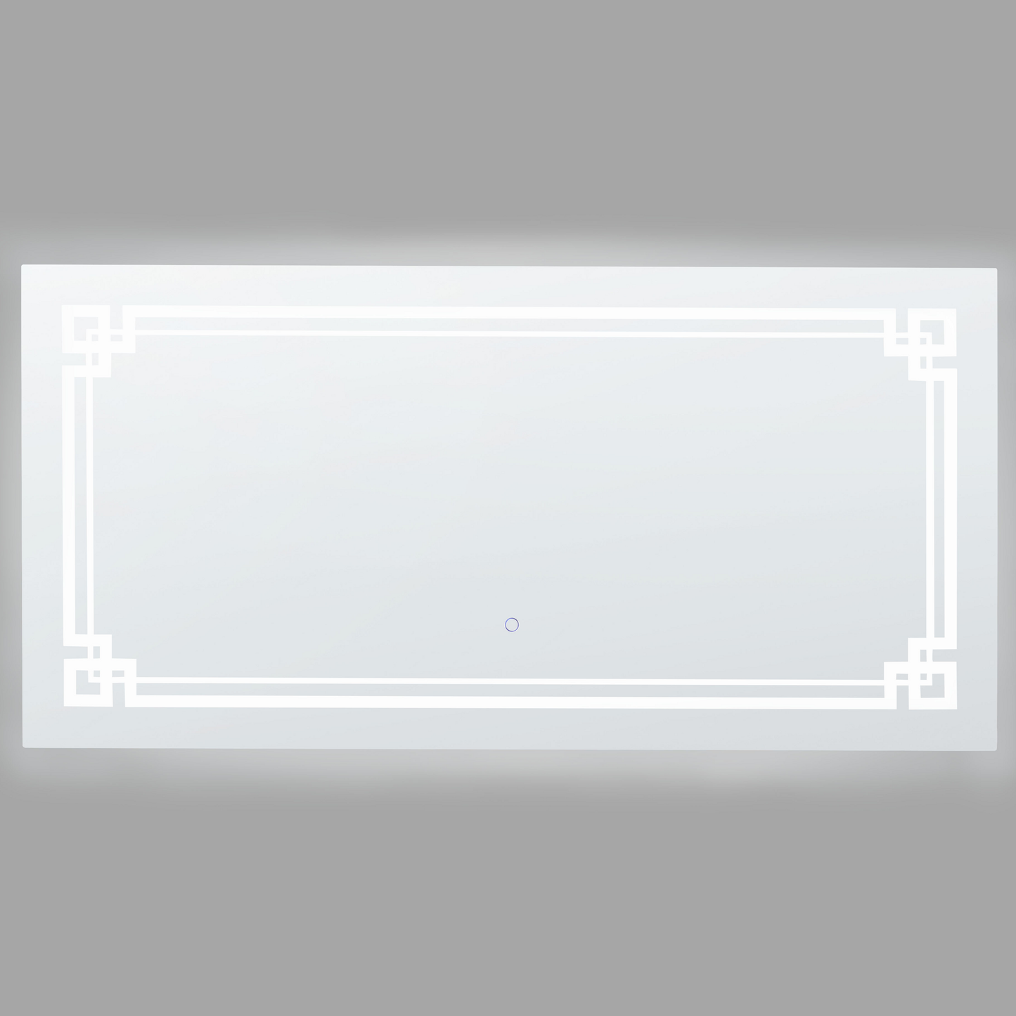LED-Badezimmer-Spiegel AVRANCHES 120 cm 60 cm Silber