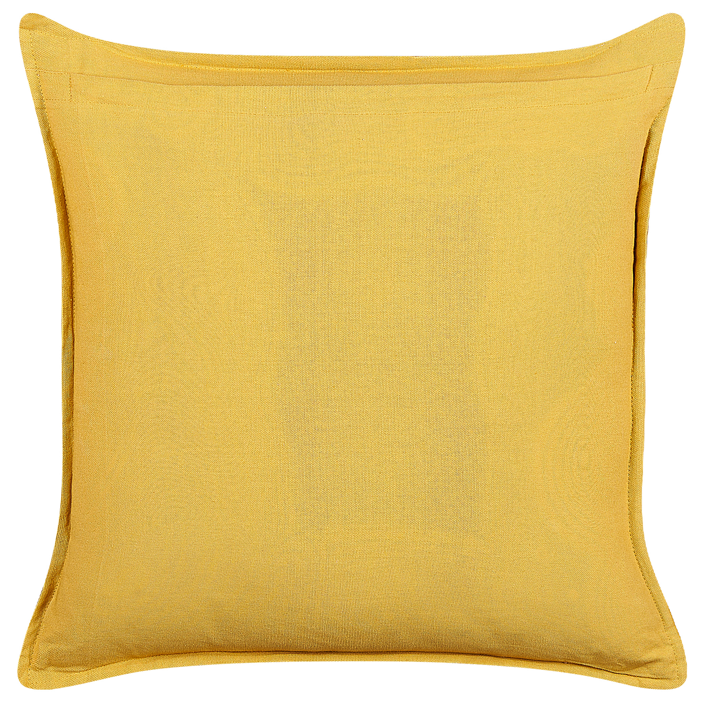 Dekokissen 2er Set RAPIS Samtstoff 45 x 45 cm Gelb Geometrisches Muster