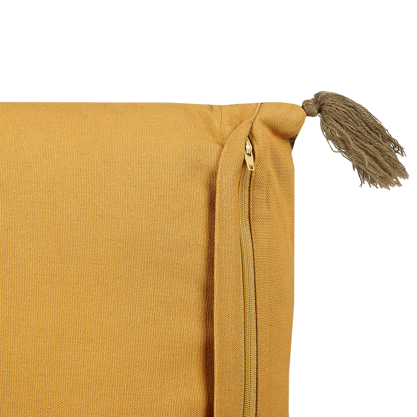 Dekokissen 2er Set RHEUM Samtstoff 45 x 45 cm Gelb Blumenmuster