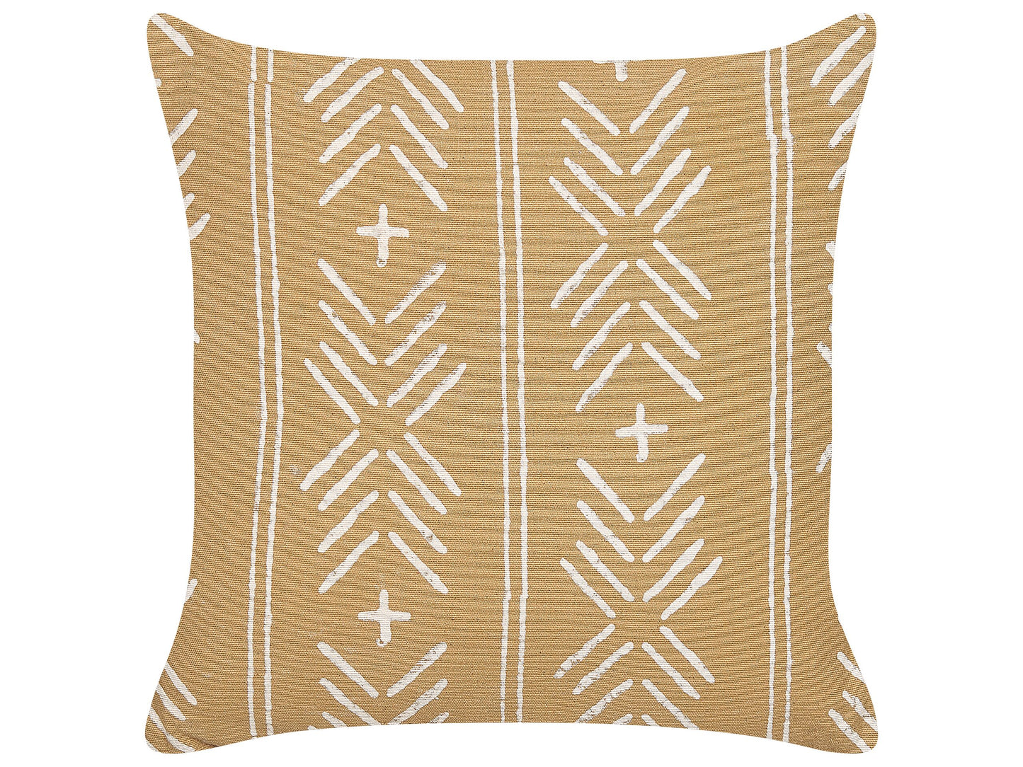 Dekokissen BANYAN Baumwolle 45 x 45 cm Sandbeige Geometrisches Muster
