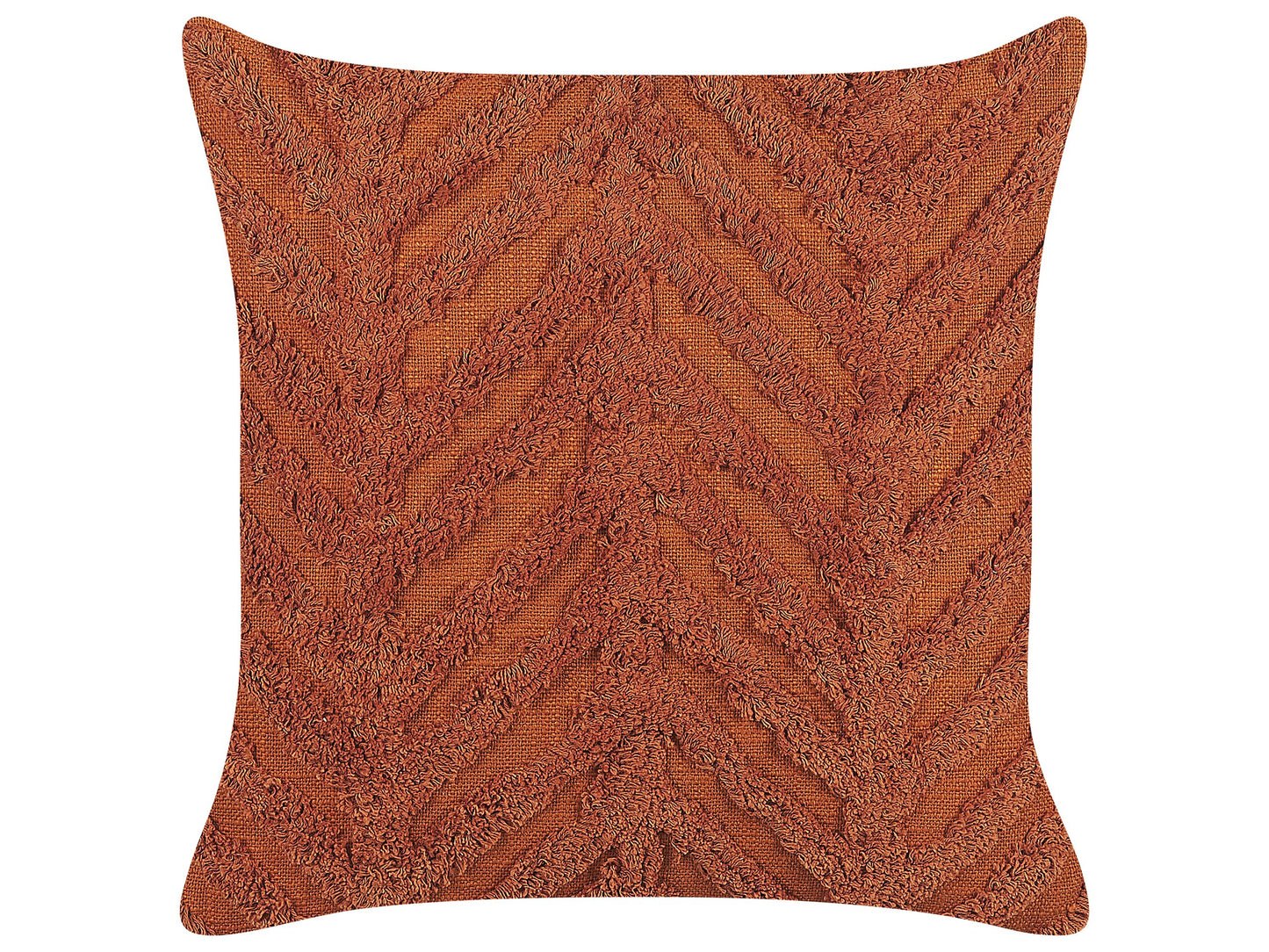 Dekokissen LEWISIA Baumwolle 45 x 45 cm Orange ZickZack-Muster