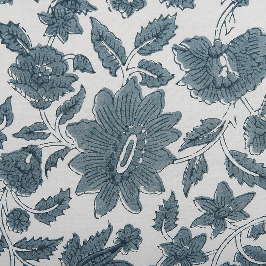 Dekokissen 2er Set RUMEX Baumwolle 45 x 45 cm Blau Blumenmuster