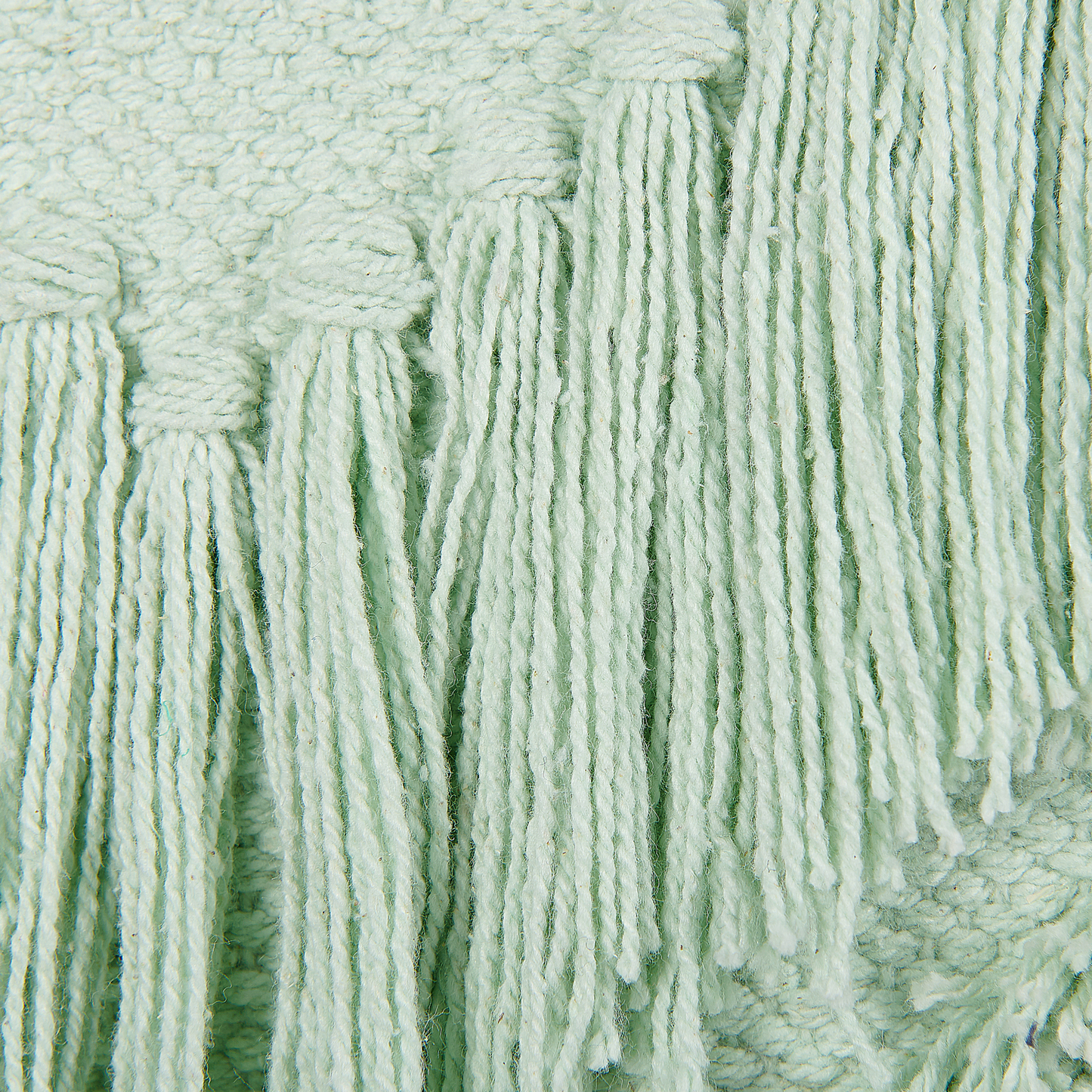 Dekokissen BACOPA Baumwolle 45 x 45 cm Grün ZickZack-Muster