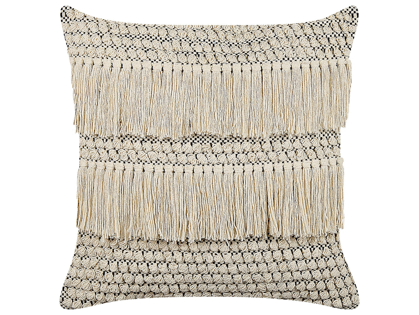 Dekokissen IRESINE Baumwolle 45 x 45 cm Beige Geometrisches Muster