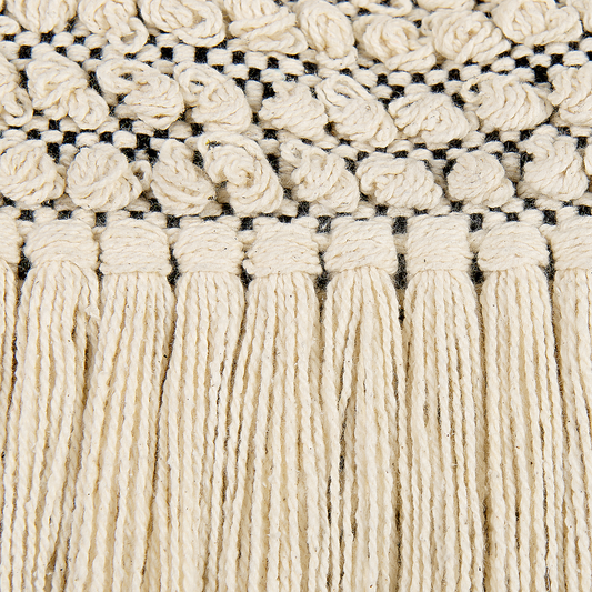 Dekokissen IRESINE Baumwolle 45 x 45 cm Beige Geometrisches Muster