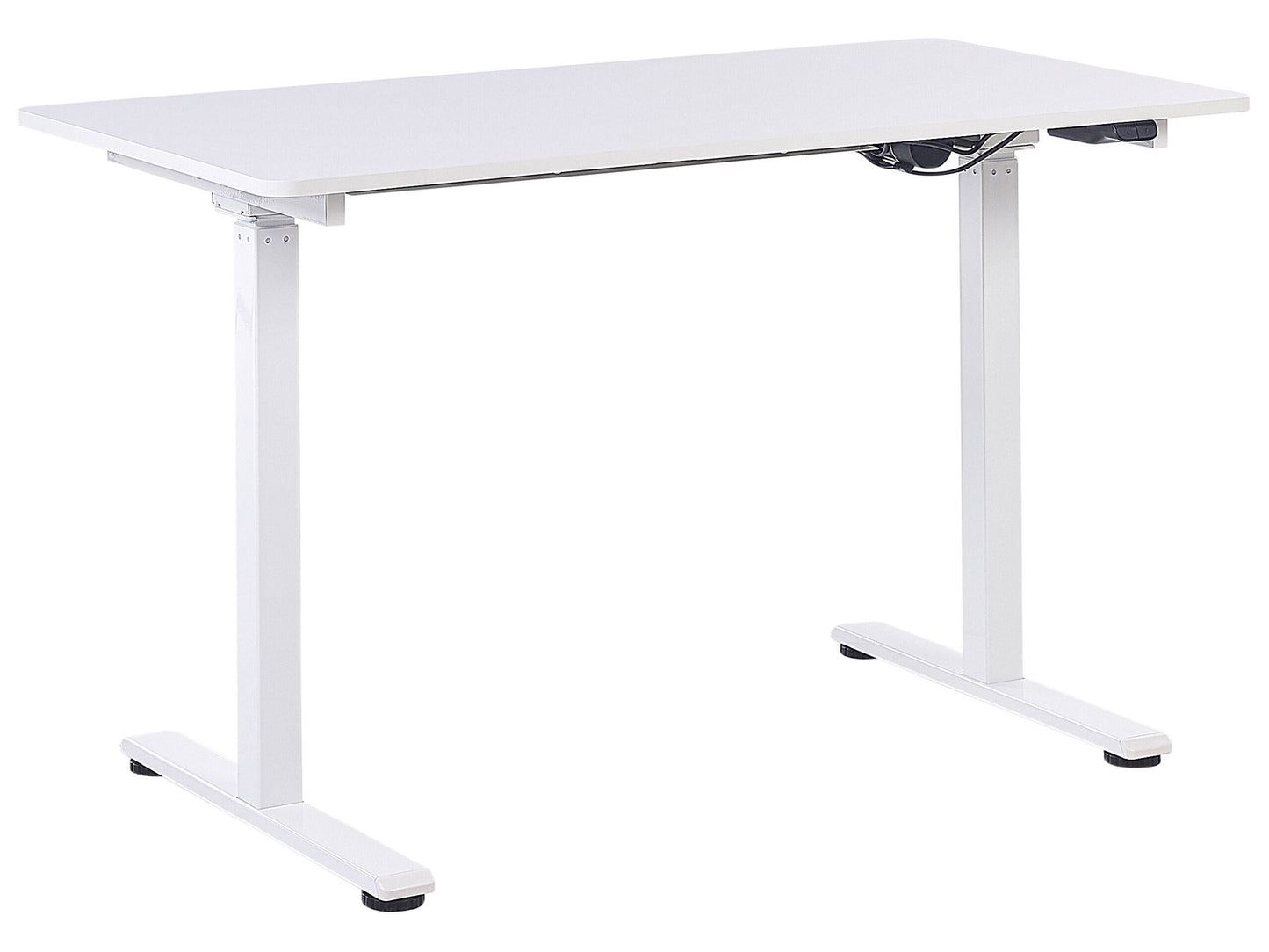 Schreibtisch weiss 120 x 60 cm elektrisch höhenverstellbar GRIFTON
