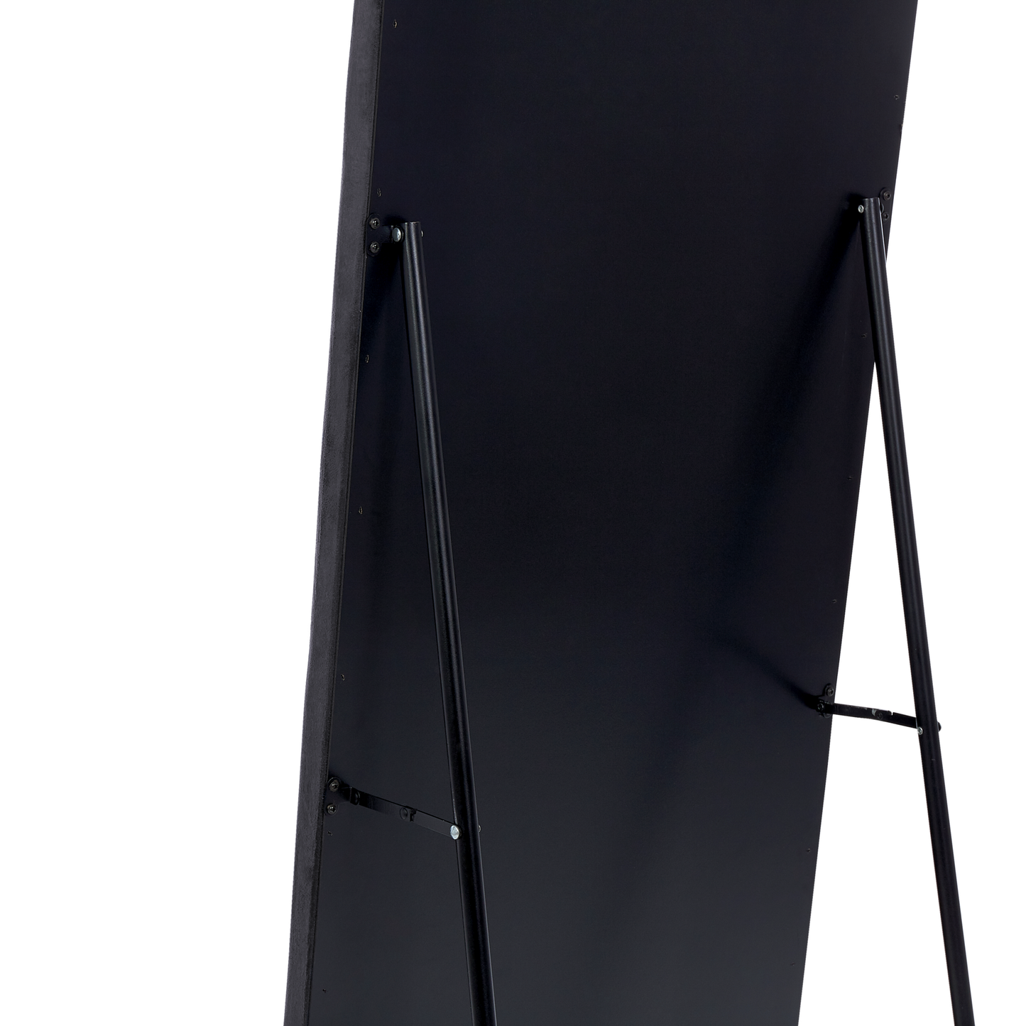 Standspiegel ANSOUIS 150 cm Samtstoff Dunkelgrau