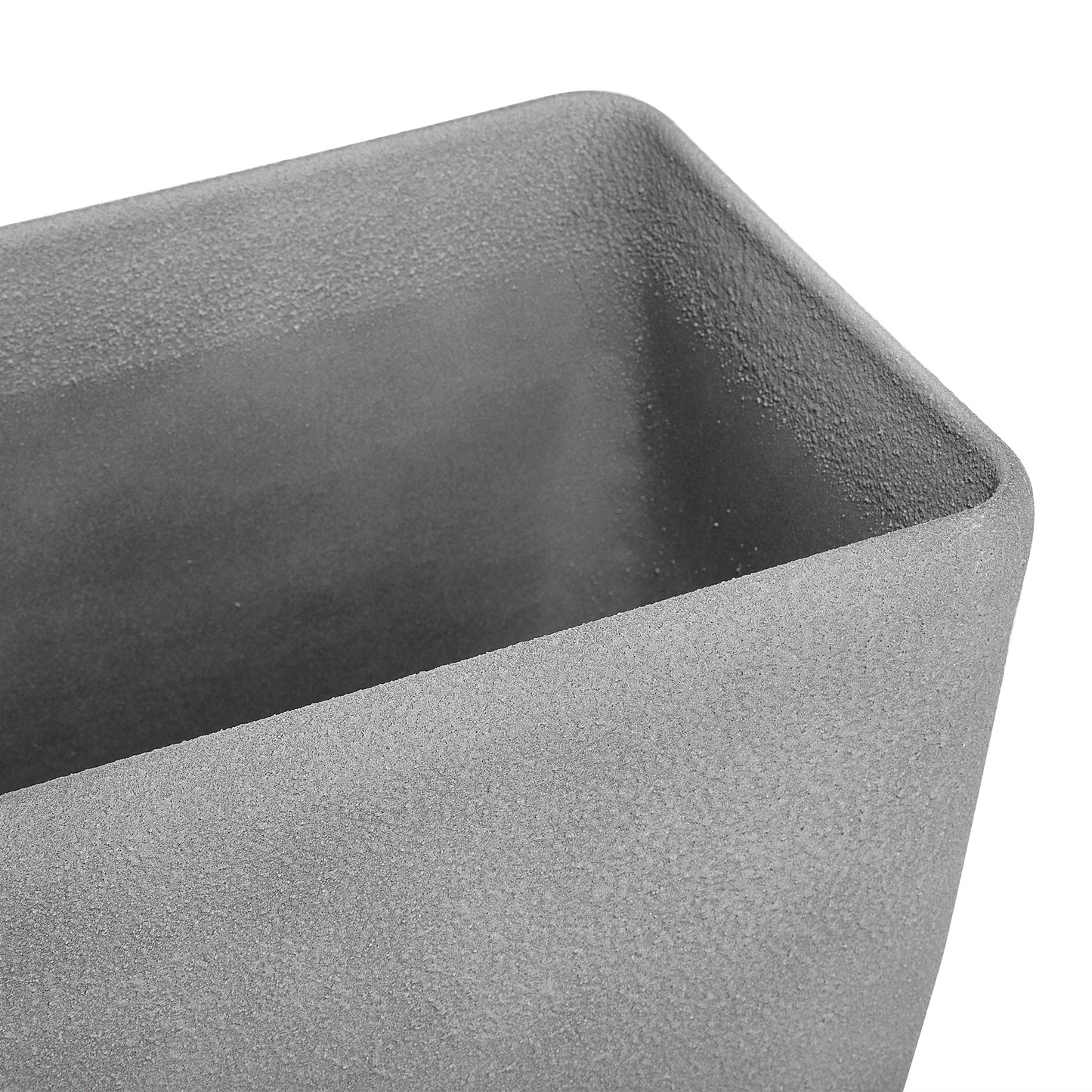 Set mit 2 Blumentöpfen BARIS Stein 74 cm Grau