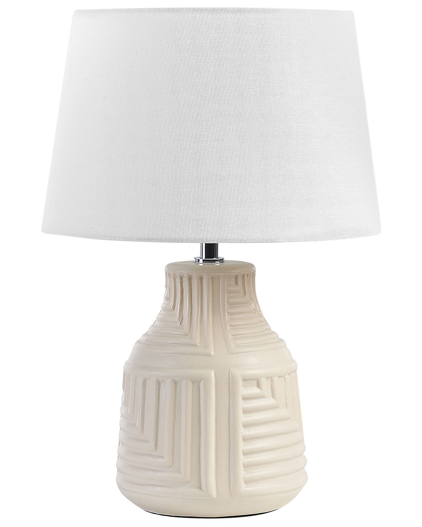 Tischlampe aus Keramik Beige OZAMA