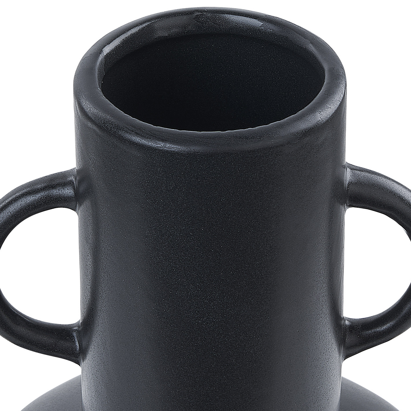 Blumenvase PEREA Keramik 26 cm Schwarz