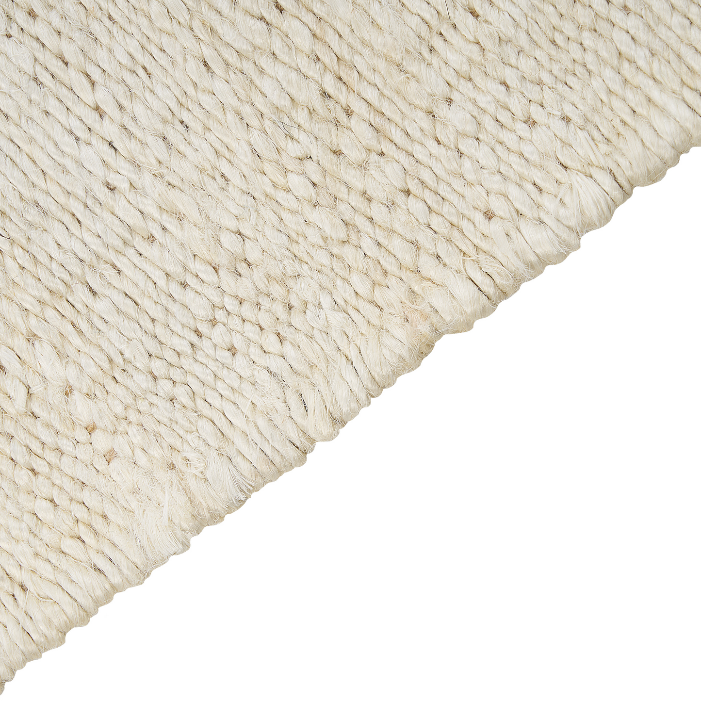 Teppich Jute hellbeige 160 x 230 cm Kurzflor zweiseitig LUNIA