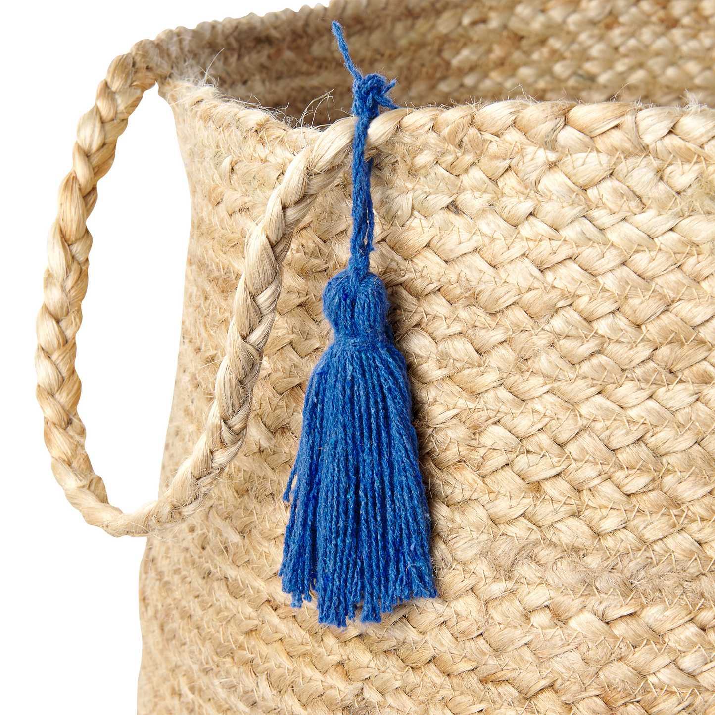 Aufbewahrungskorb Jute marineblau / beige 2er Set GAJAR