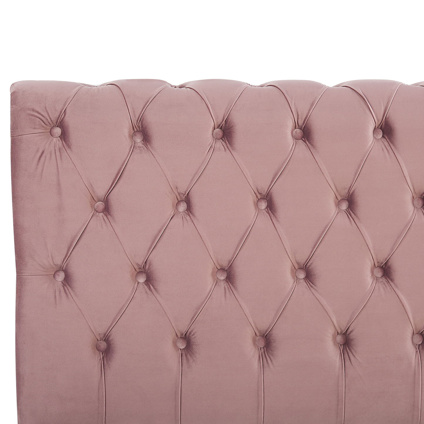 Wasserbett Samtstoff AVALLON 160 x 200 cm Rosa