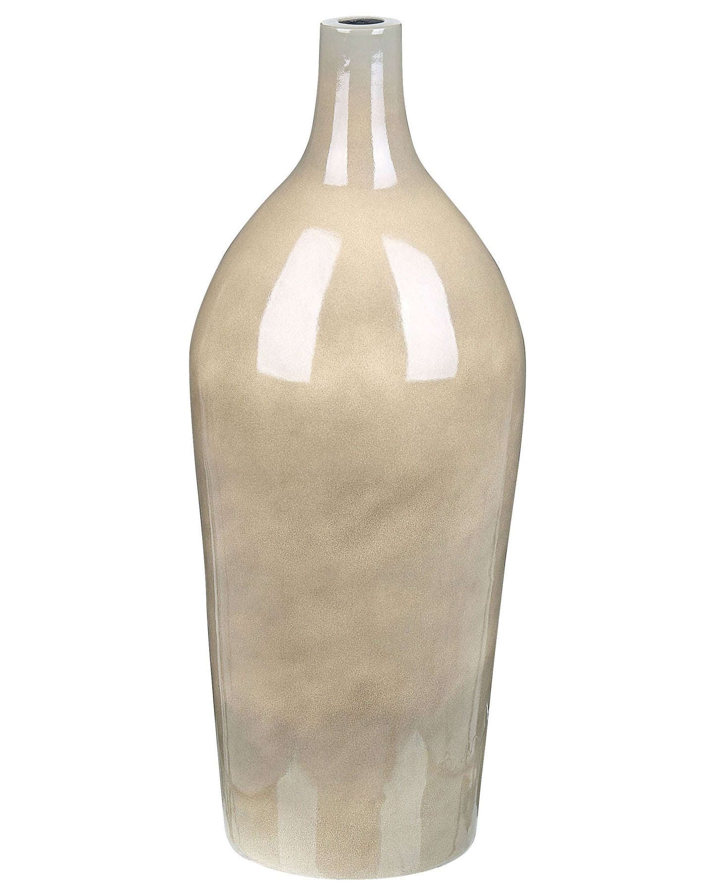 Blumenvase LEGANES Keramik 47 cm Taupe
