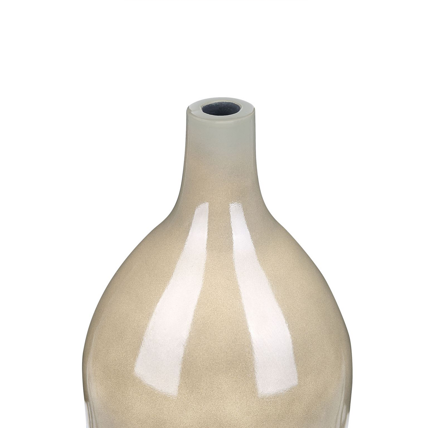Blumenvase LEGANES Keramik 47 cm Taupe