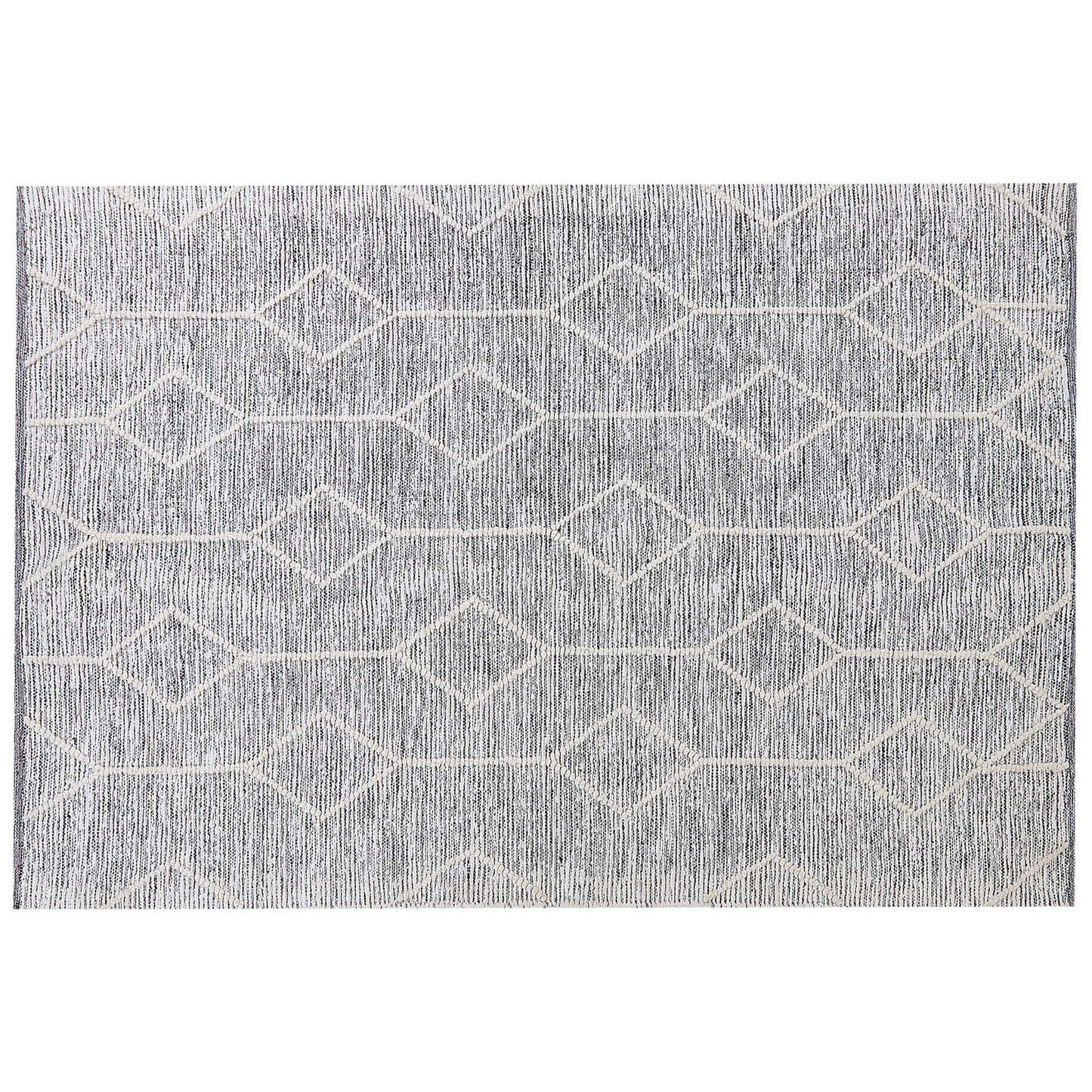 Teppich Wolle grau-beige 160 x 230 cm Kurzflor EDREMIT