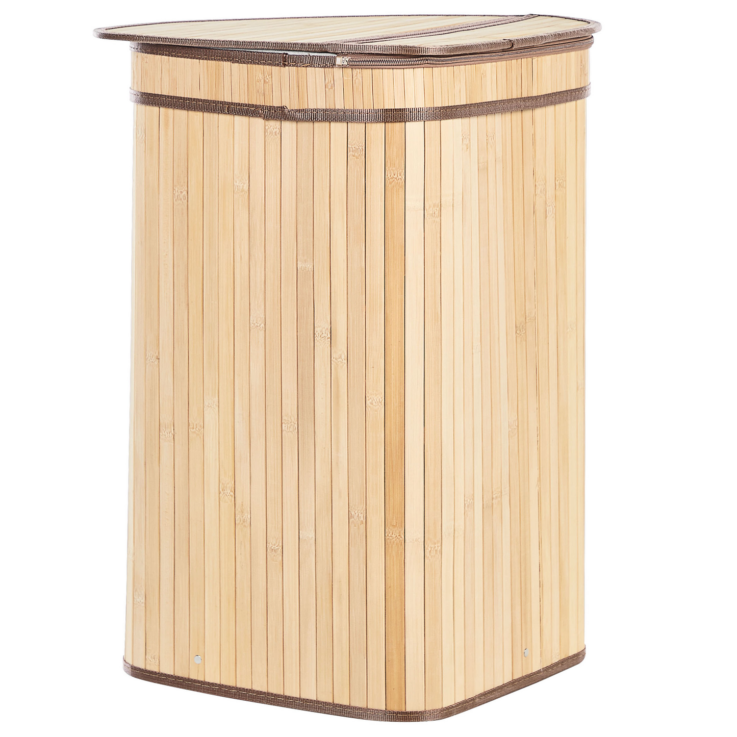 Korb mit Deckel Bambusholz hellbraun eckig BADULLA