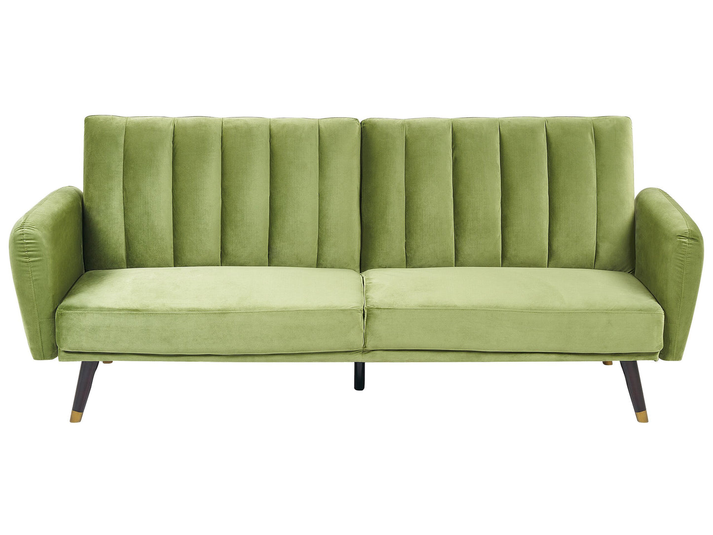 Schlafsofa Samtstoff Olivgrün VIMMERBY
