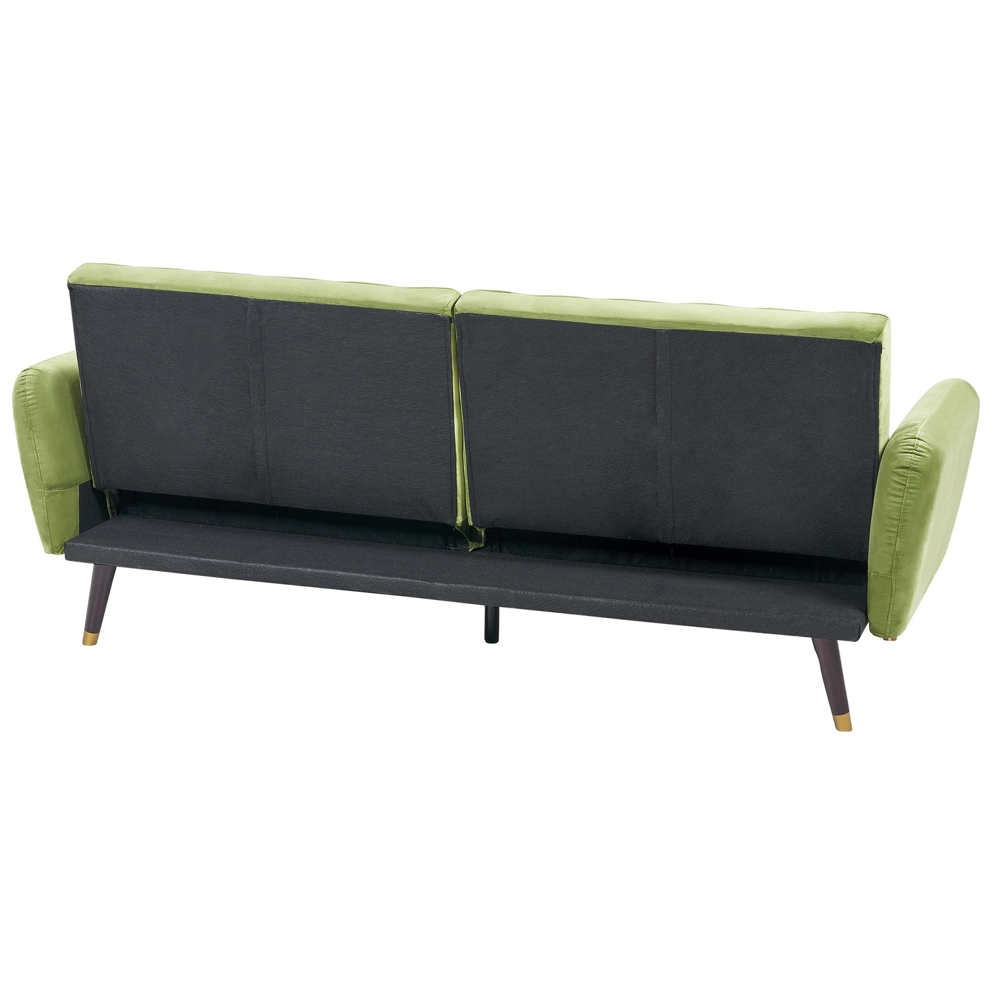 Schlafsofa Samtstoff Olivgrün VIMMERBY